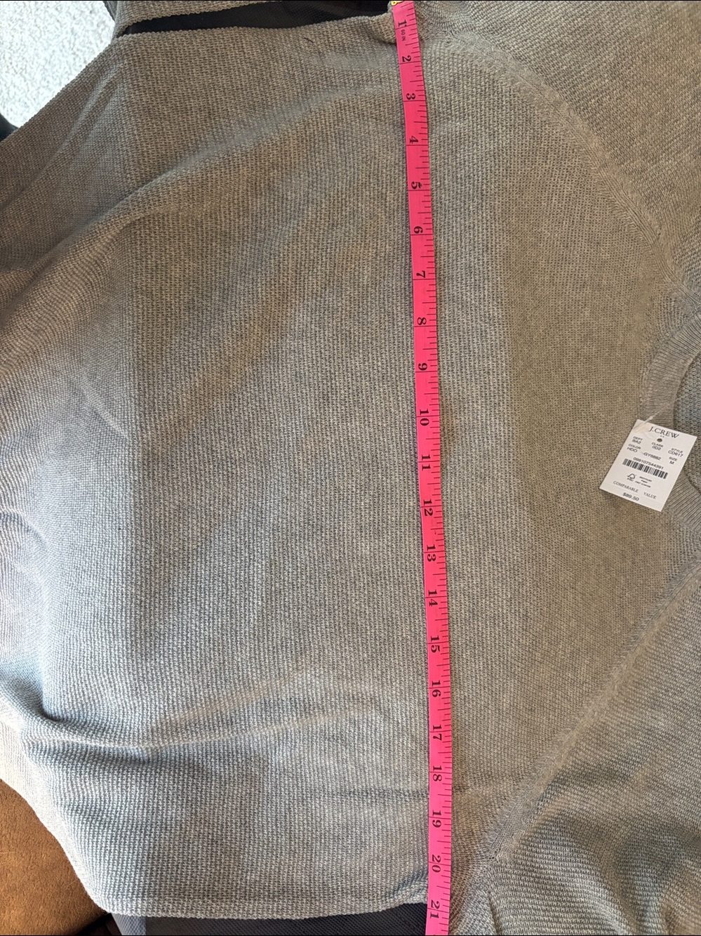 J. Crew Men’s Light Gray Crewneck Sweater - Picture 6 of 6